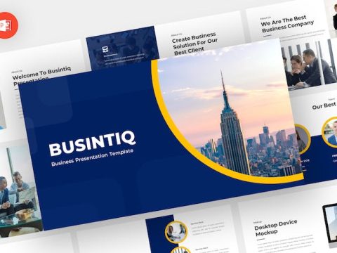 Busintiq - Business Powerpoint Template WM4ZCM4