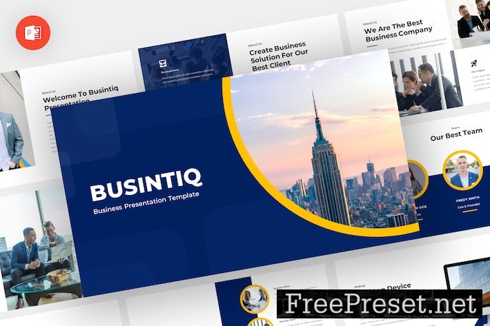 Busintiq - Business Powerpoint Template WM4ZCM4