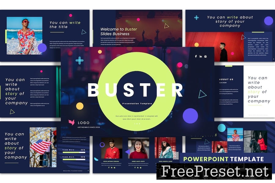 Buster - PowerPoint Presentation Template 4ZPLUUS