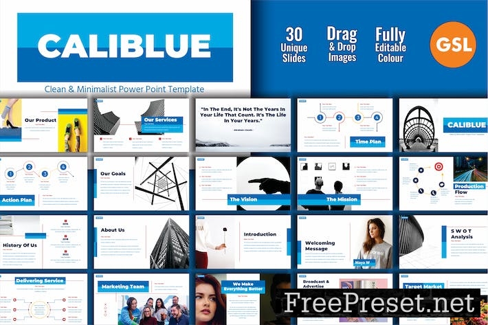 CALIBLUE Digital Business Profile GSL Template 002 8S6URLY