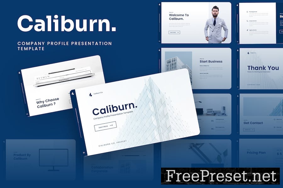 Caliburn - Company Profile Google Slides Template SE4SJKE