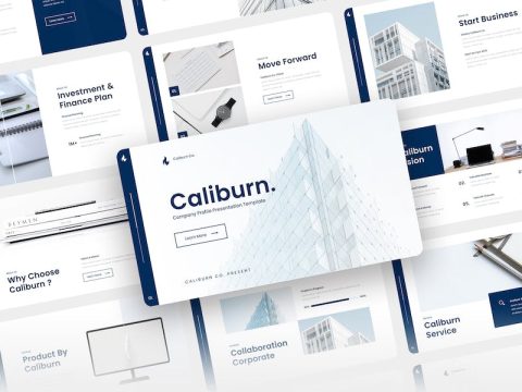 Caliburn - Company Profile Keynote Template YQAVR7K