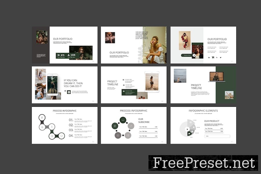 Cama Powerpoint Template 4VGU9XE