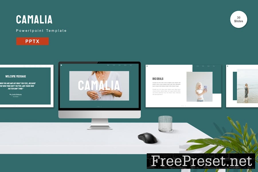 Camalia - Powerpoint Template YH8QURX