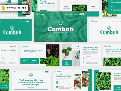 Cambah - Healthy Food Google Slides Template ZHCG4YA