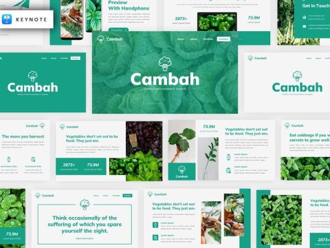 Cambah - Healthy Food Keynote Template FHUTY7S