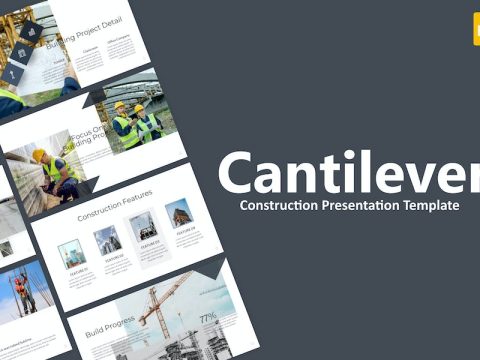 Cantilever Navy Simple Construction Google Slides F4WWPUC