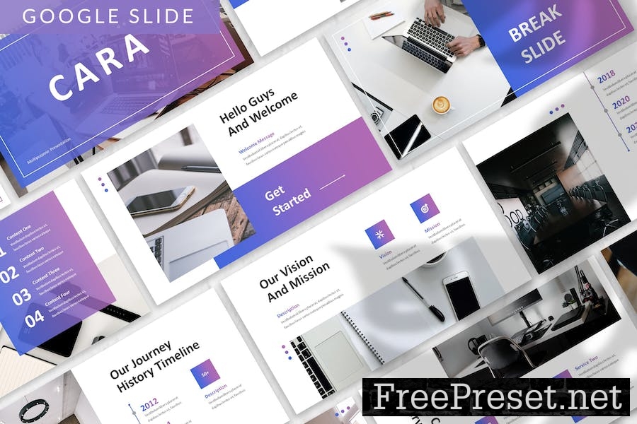 Cara - Business Google Slide Template 249J2PT