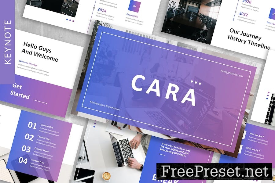 Cara - Business Keynote Template AX58EX9