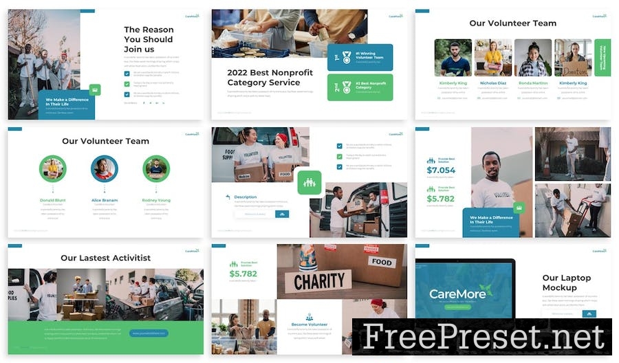 Caremore - Charity Powerpoint Template Z3THNUC