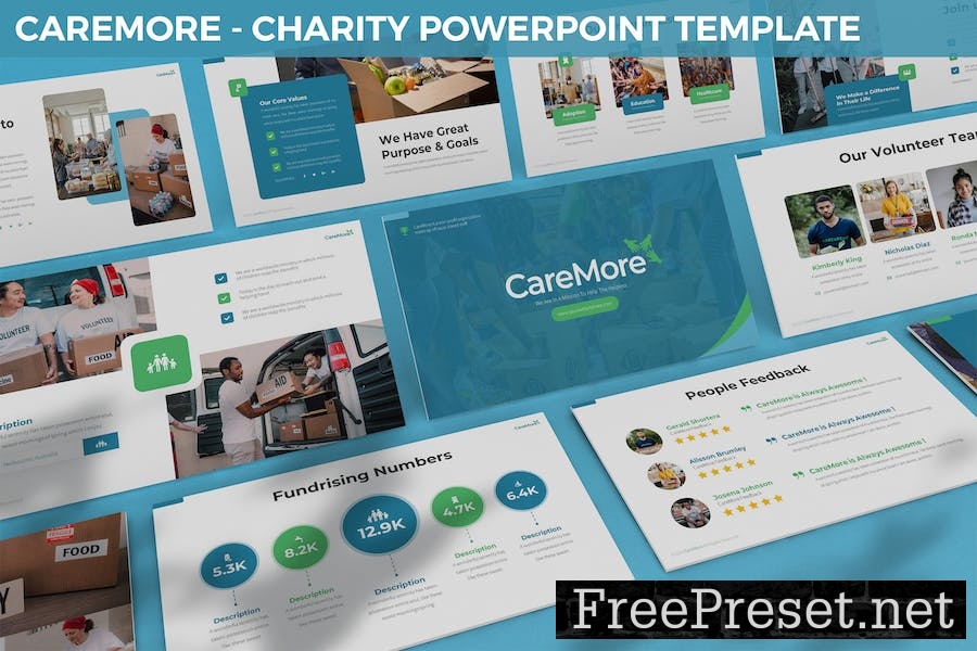 Caremore - Charity Powerpoint Template Z3THNUC