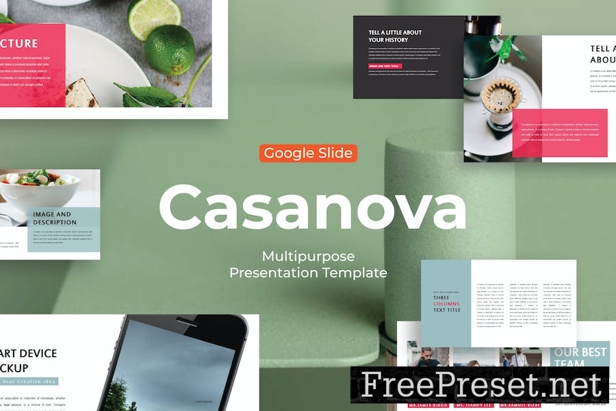 Casanova - Google Slide Template WVYBQMH