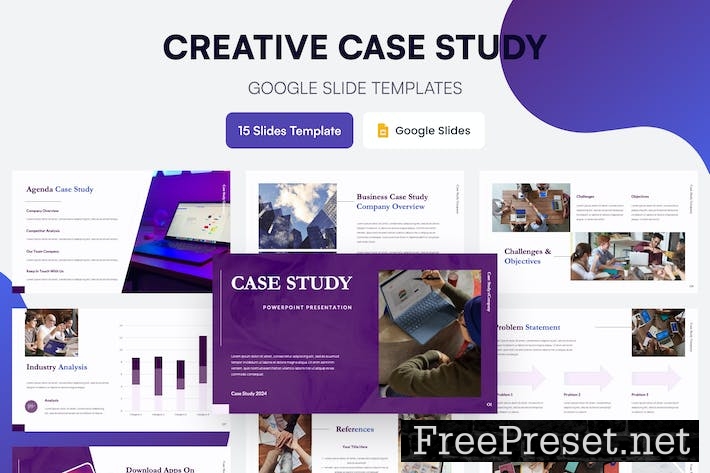 Case Study Presentation Template - Google Slides AWHLNB2