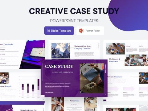 Case Study Presentation Template - Powerpoint QS54TRZ