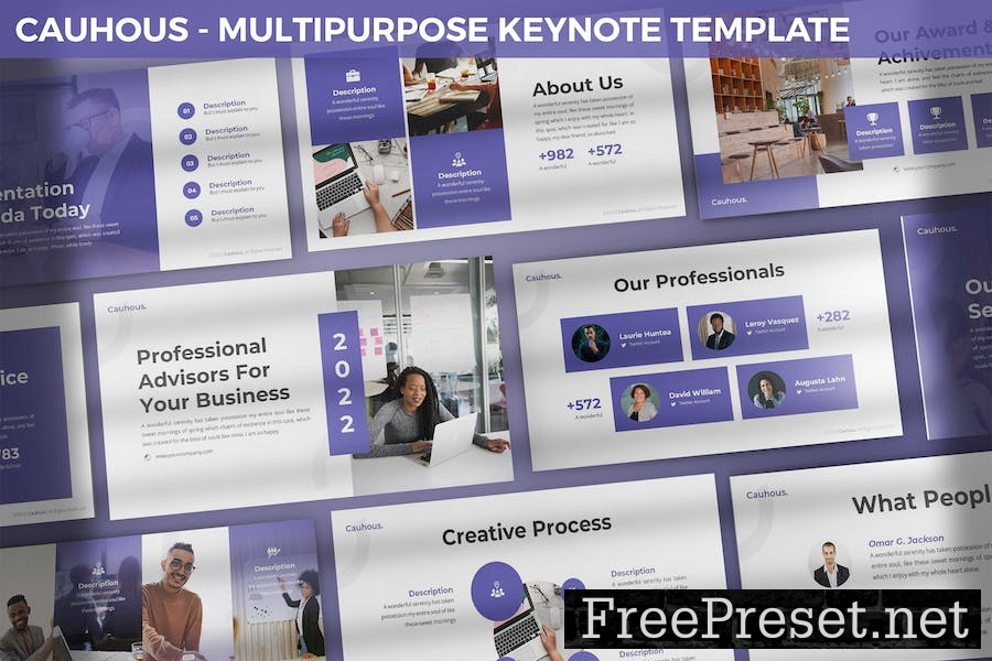 Cauhous - Multipurpose Keynote Template LU76TQD