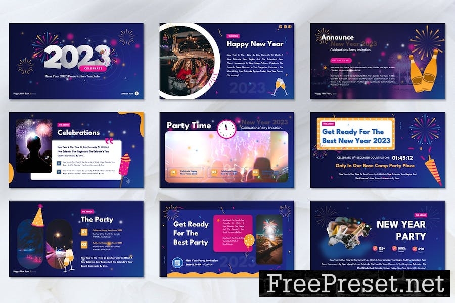 Celebrate - New Year 2023 Keynote Template SDKM534