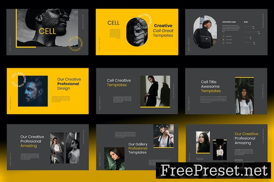 Cell Powerpoint Template JWDMLDV