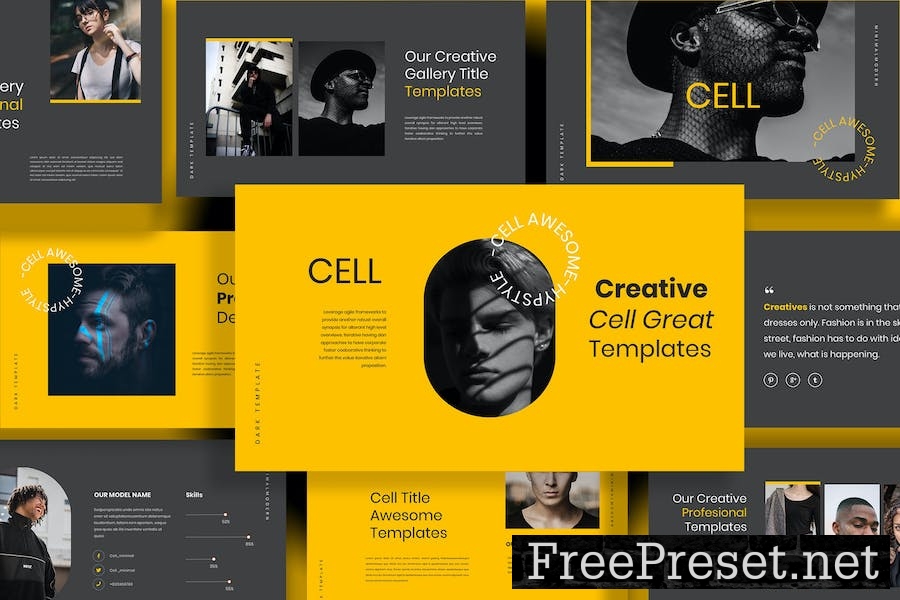 Cell Powerpoint Template JWDMLDV