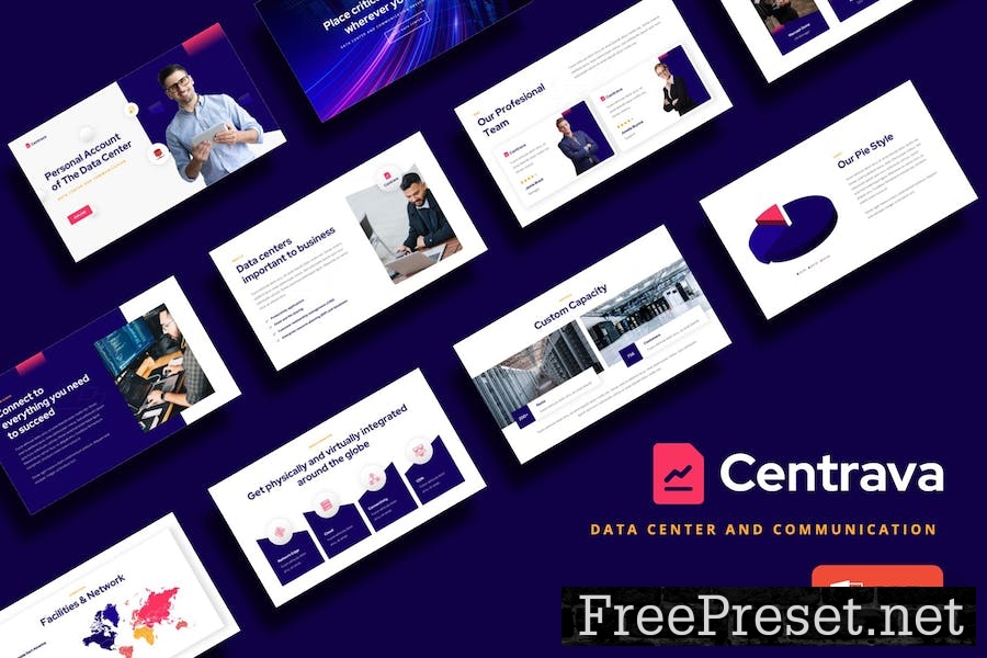 Centrava - Data Center Powerpoint Template