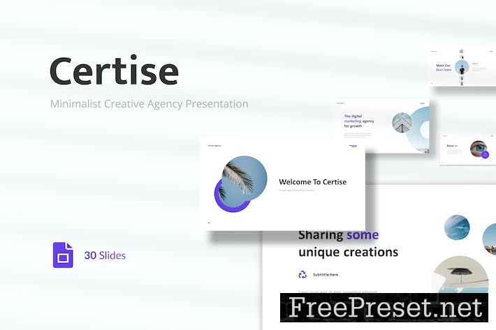 Certise - Creative Agency Presentation G-Slides 3GNJPJE