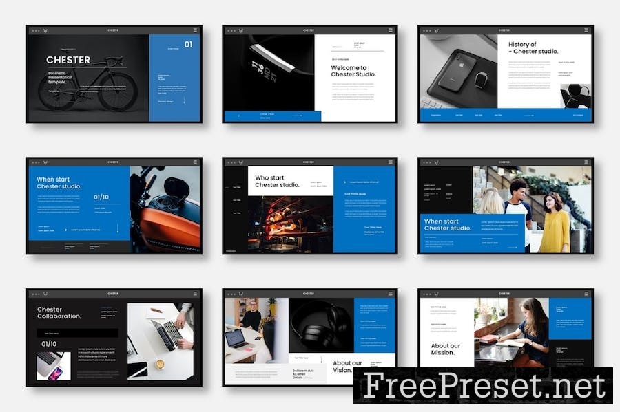 Chester – Business PowerPoint Template AFHFHQF