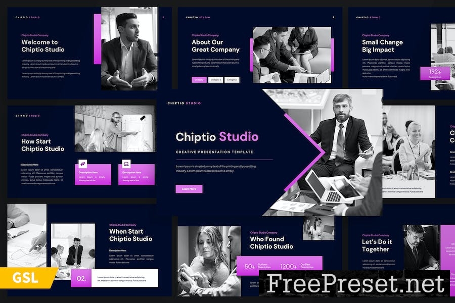 Chiptio - Creative Google Slide Template 9P9VM8S