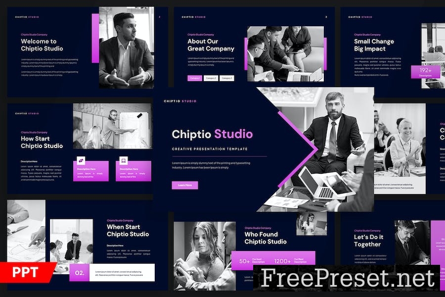 Chiptio - Creative Powerpoint Template 6HR4EWQ