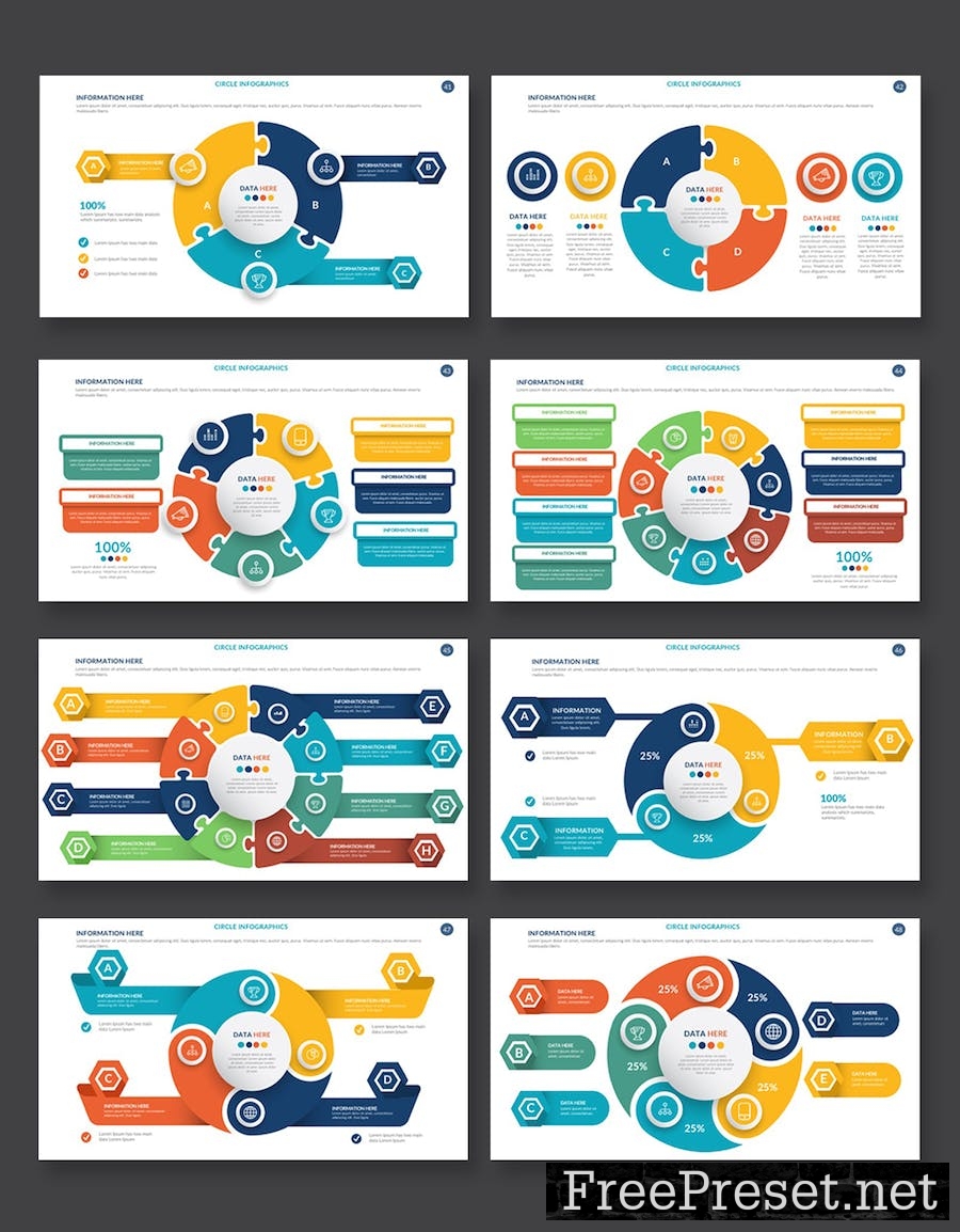 Circle Infographics Google Slides Templates TLDS2SR