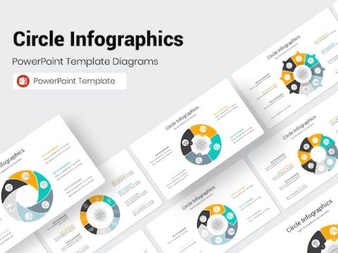 Circle Infographics PowerPoint Template AAGLBCC