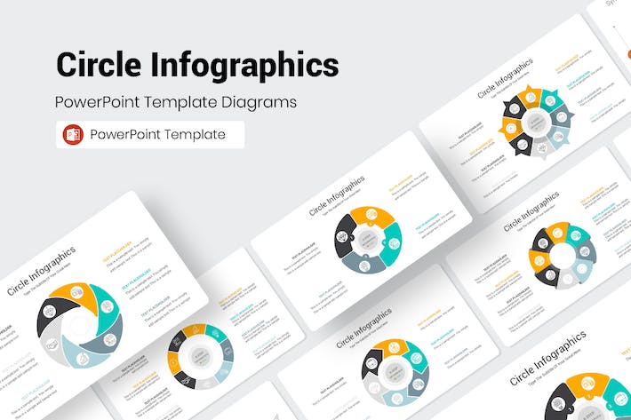 Circle Infographics PowerPoint Template AAGLBCC