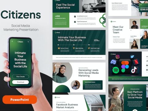 CITIZEN - Social Media Marketing Powerpoint 7YYDHH4