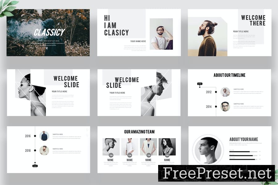 Classicy Powerpoint Template FB6ZEL4