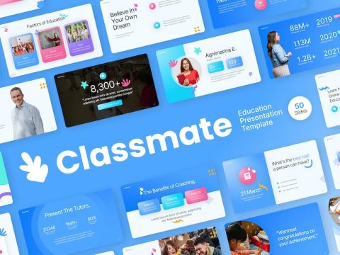 Classmate Education PowerPoint Template W9ZGTYZ