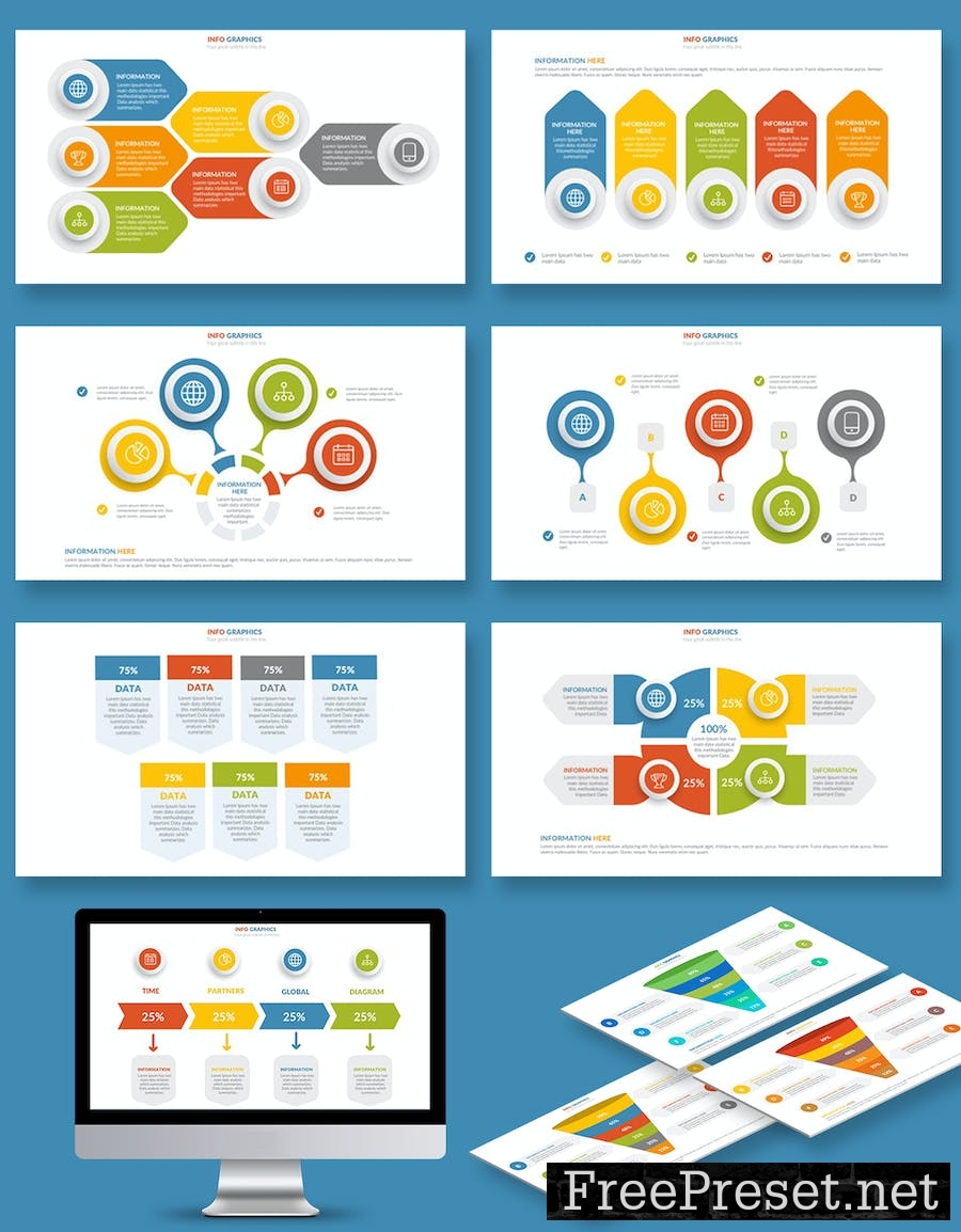 Clean Infographics Google Slides Template