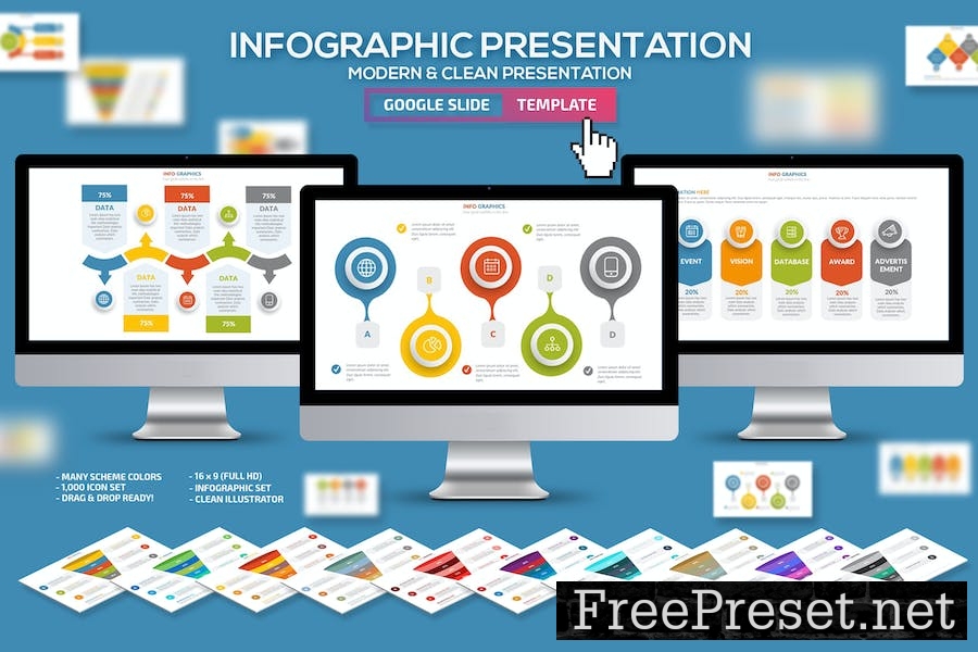 Clean Infographics Google Slides Template