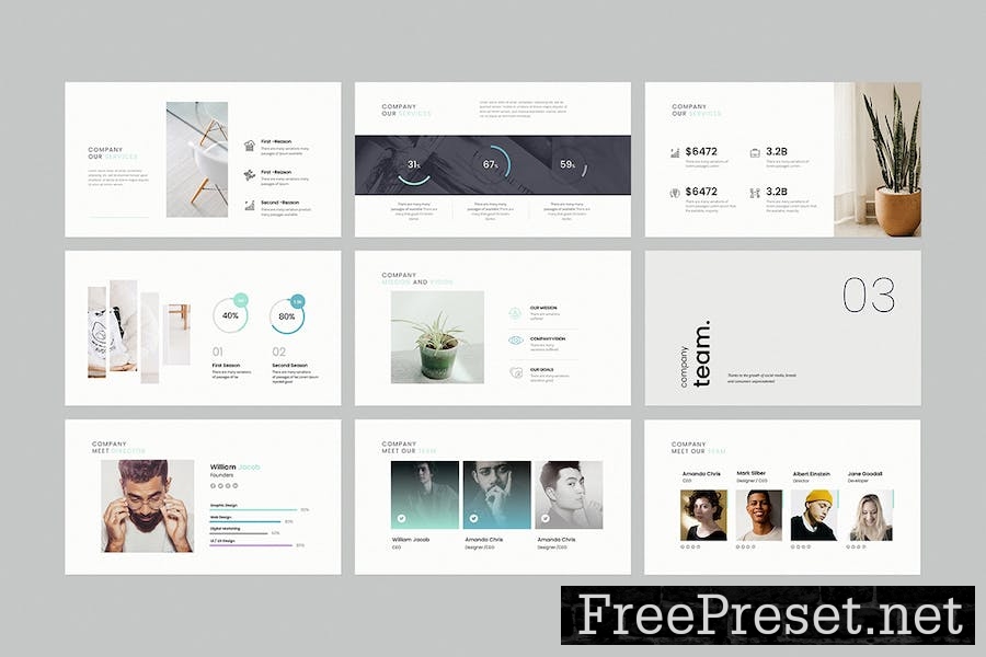 Clean Minimalist | Presentation Template JLXQCPQ