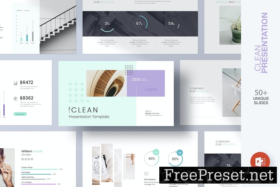 Clean Minimalist | Presentation Template JLXQCPQ