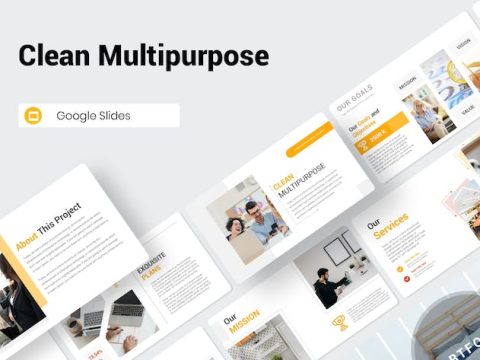 Clean Multipurpose Google Slides Presentation MDTELK9