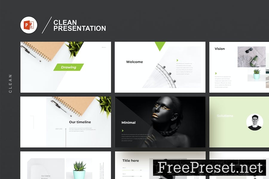 Clean Powerpoint Presentation 62ESGUM