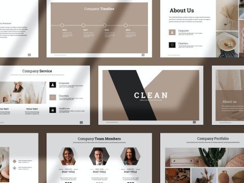 Clean Presentation PowerPoint Template