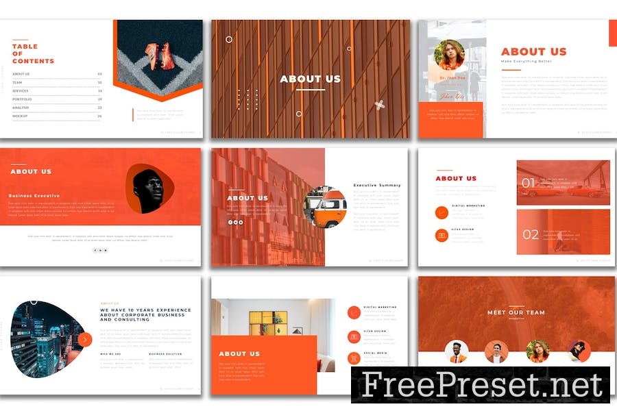 Clean Stoone - PowerPoint Presentation Template