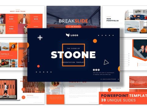 Clean Stoone - PowerPoint Presentation Template