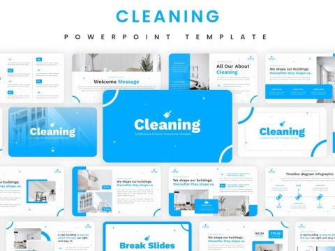 Cleaning - Interior design Powerpoint Template SX5ZDEF