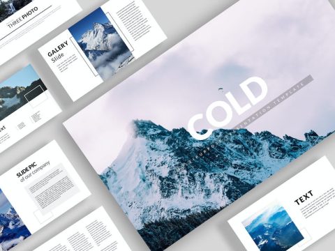 Cold Minimal Powerpoint QS4BFUH