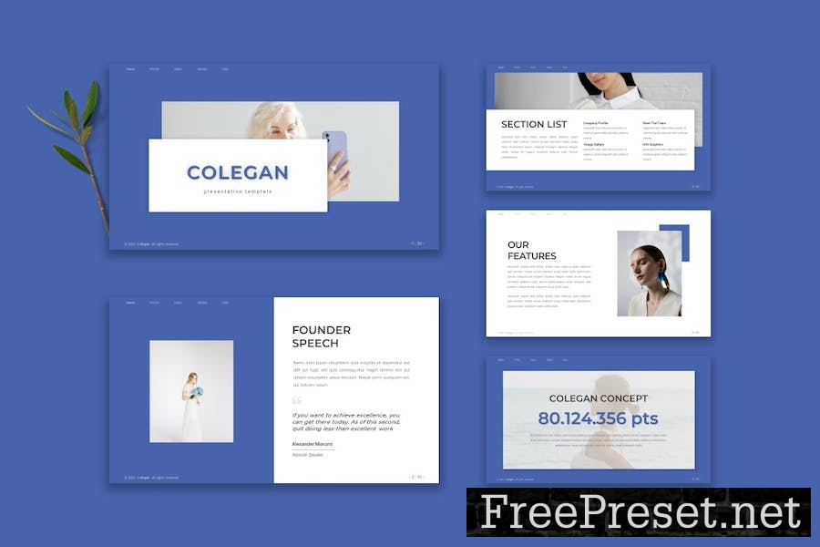 Colegan - Google Slide Template 99KBQBL