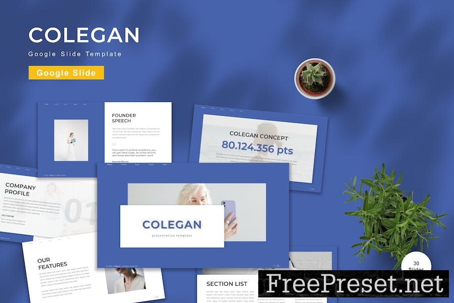 Colegan - Google Slide Template 99KBQBL