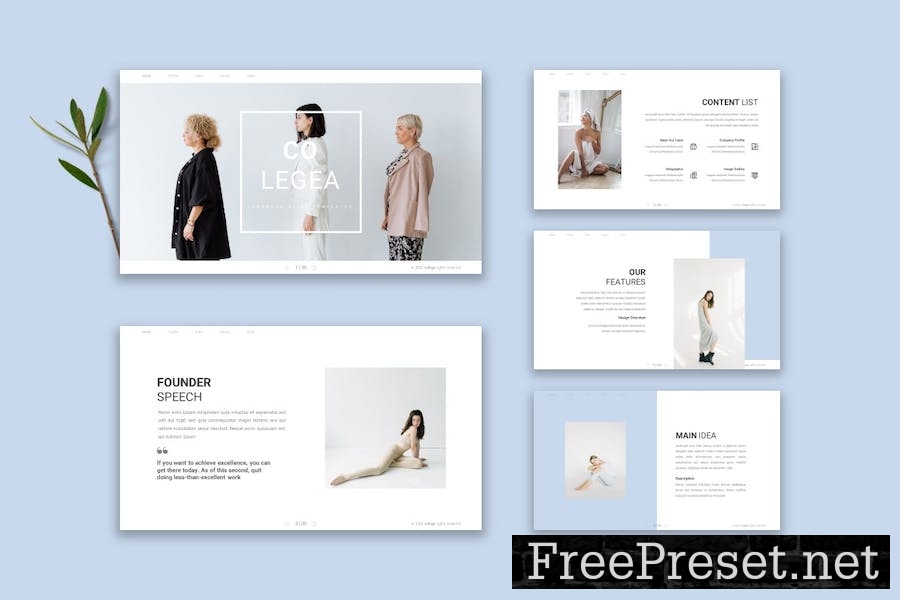 Colegea - Powerpoint Template 95QWLG3