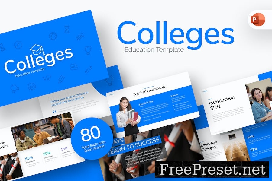 Colleges Education PowerPoint Template