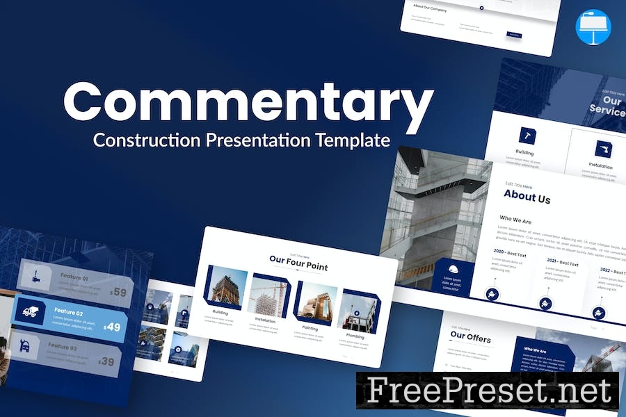 Commentary Blue Dynamic Construction Keynote 7MNDNKJ