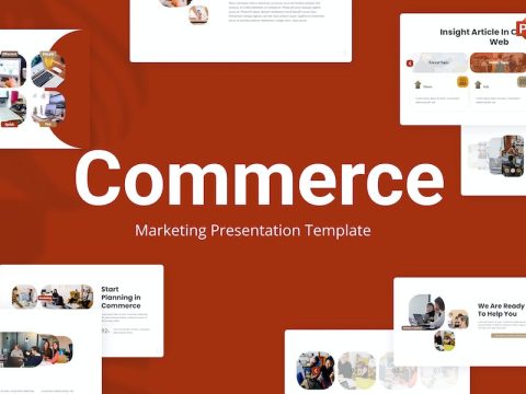 Commerce Maroon Modern Marketing PowerPoint K243RCV